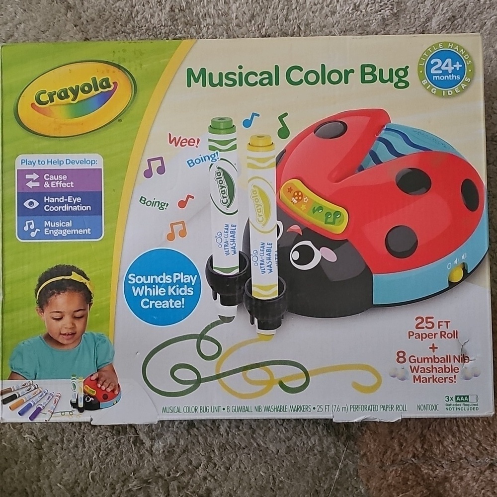 Crayola Musical Color Bug Drawing and Coloring Activity Kit New